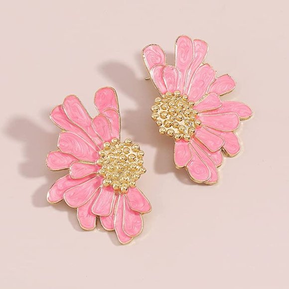 Magical Flower Statement Earrings - Picture 2 of 7